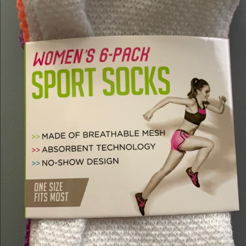 6pack of sport socks